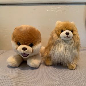 Gund Boo & Buddy the Worlds Cutest Dog Pomeranian Plushes Pre-owned